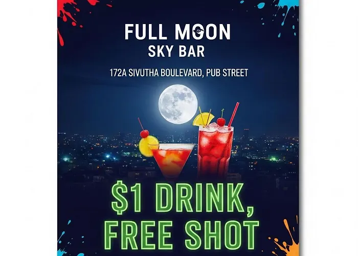 Pensjonat Full Moon Sky Bar Party In Pub Street El Rincon Espanol